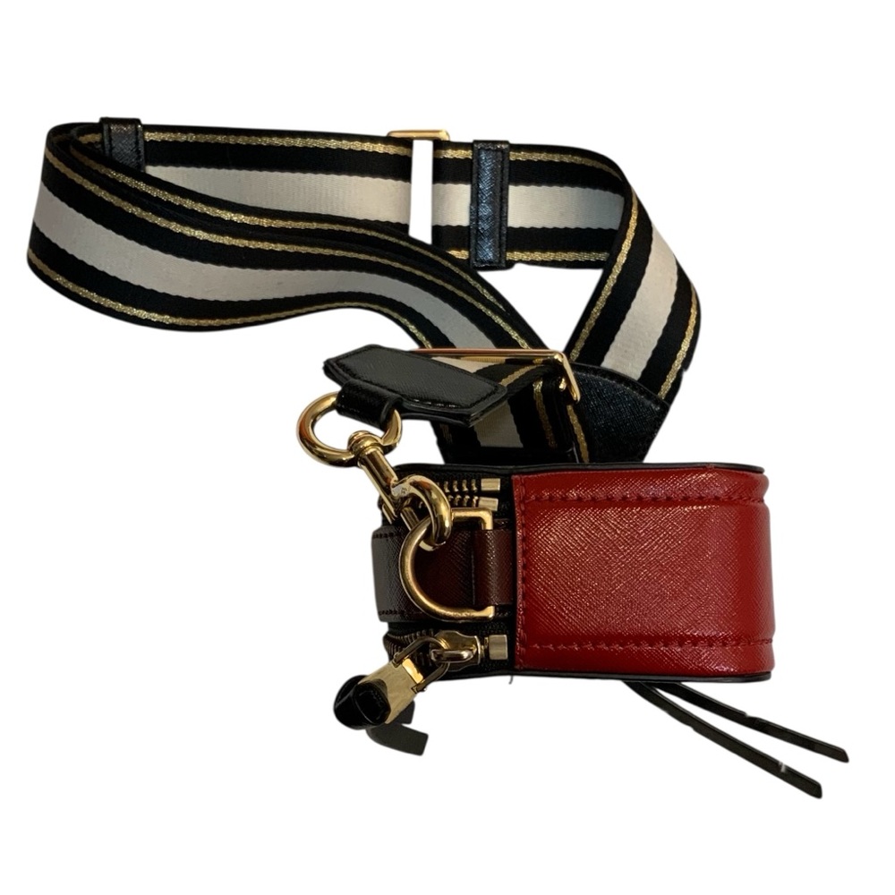 Marc Jacobs Women’s Black/Red Leather Snapshot Camera Bag - Picture 7 of 12